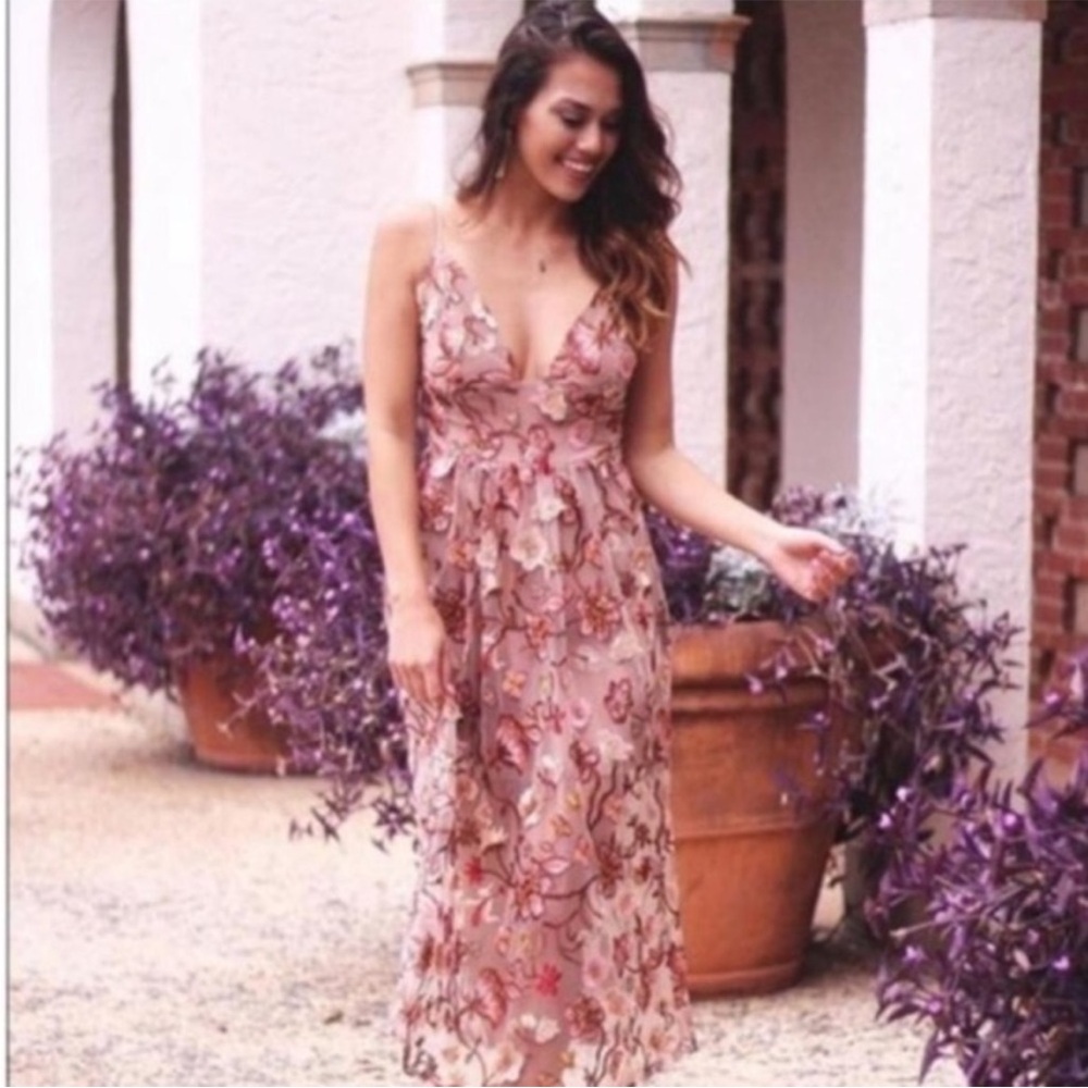 For Love & Lemons Botanic Midi Dress - Size XS